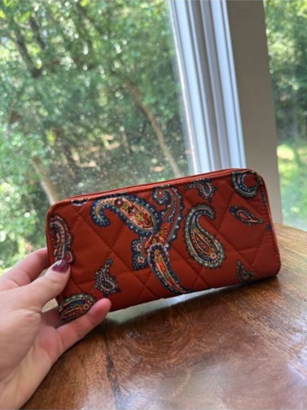 Vera Bradley Ultralight Essential Continental Wallet in Manor Paisley